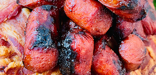 Chef Jamie Gwen’s Hot Dog Burnt Ends for Memorial Day