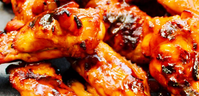 Chef Jamie Gwen’s Agrodolce Grilled Chicken Wings